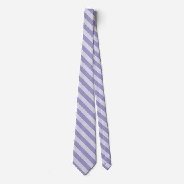 Purple Stripes Seamless Pattern Tie (Front)