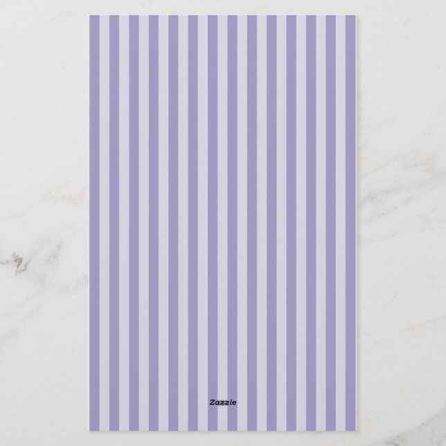 Purple Stripes Stationery (Back)