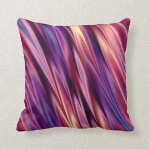 Purple stripes sunset colours cushion