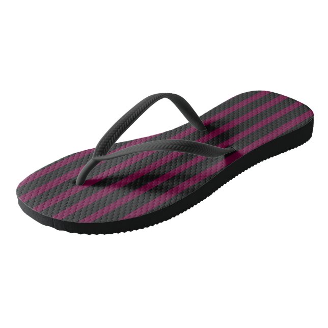 Purple Stripes Thongs (Angled)
