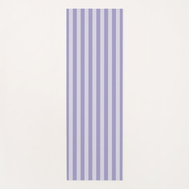 Purple Stripes Yoga Mat (Front)
