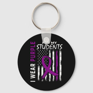 Purple Students Special Ed Teacher Epilepsy Awaren Key Ring