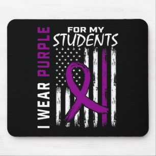 Purple Students Special Ed Teacher Epilepsy Awaren Mouse Pad