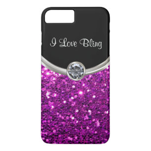 Purple Stylish Bling iPhone 8 Plus/7 Plus Case
