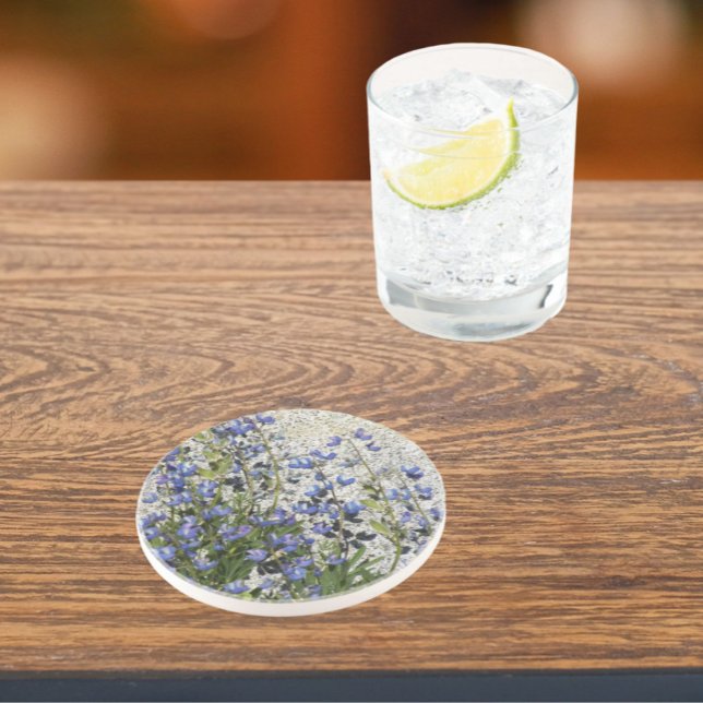 Purple Subalpine Lupine Floral Coaster (In Situ)