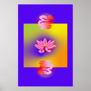 Purple Suburbs Poster