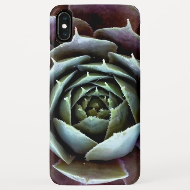 Purple Succulent Close-Up Case-Mate iPhone Case (Back)