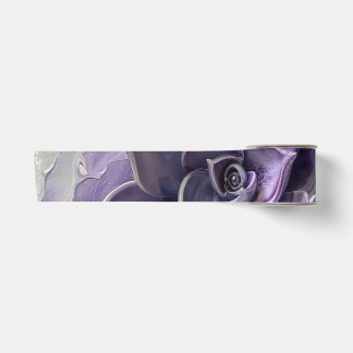 Purple Succulent Satin Ribbon