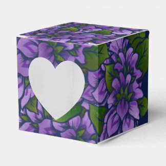 Purple Summer Floral Art Lilac Gardening Pattern Favour Box