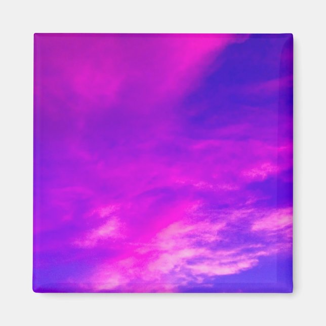 Purple Summer Sky Magnet (Front)