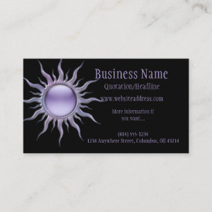 Purple Sun 2 Business Card