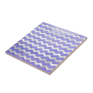 Purple Sun Chevron Pattern Ceramic Tile