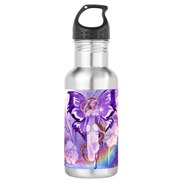Purple Sun fairy 532 Ml Water Bottle (Front)