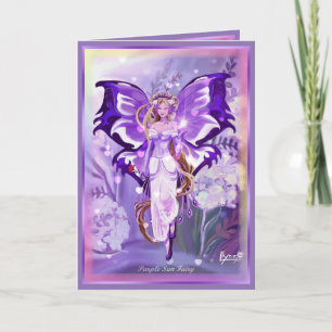 Purple Sun Fairy blank card