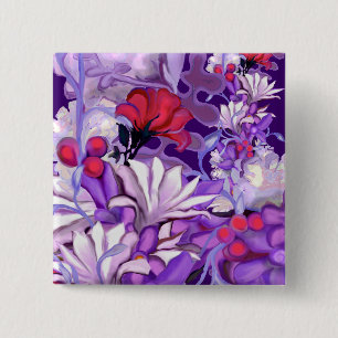 Purple Sun Fairy Button