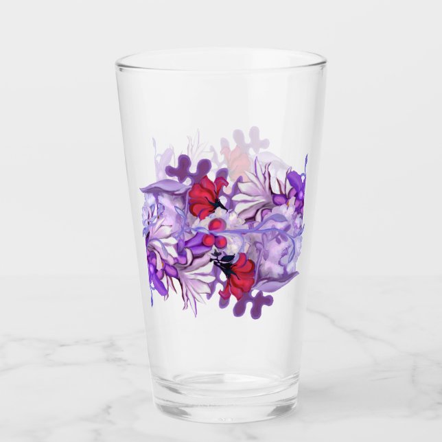 Purple sun Fairy Glass (Front)