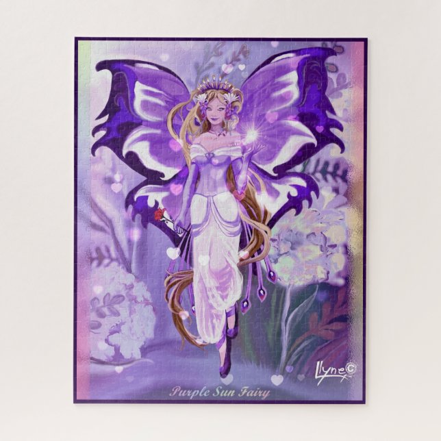Purple Sun Fairy Jigsaw Puzzle (Vertical)