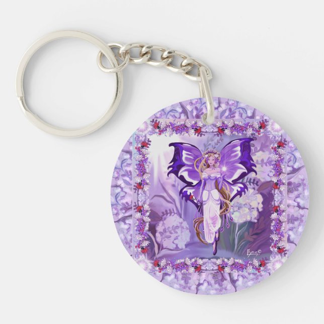 Purple Sun Fairy  Keychain (Front)