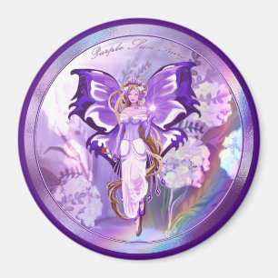 Purple Sun Fairy Magnet