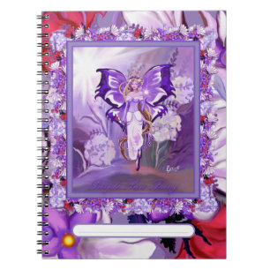 Purple Sun Fairy Notebook