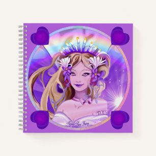Purple Sun Fairy Notebook
