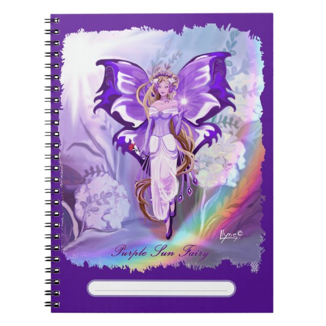 Purple Sun Fairy Notebook (Front)