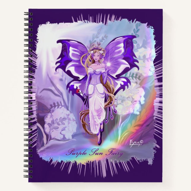 Purple Sun Fairy Notebook (Front)
