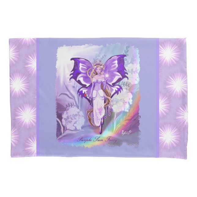 Purple sun Fairy Pillowcase (Front)
