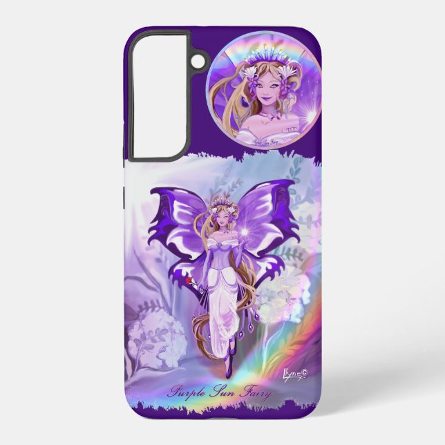 Purple Sun Fairy Samsung Galaxy S22+ Case (Back)