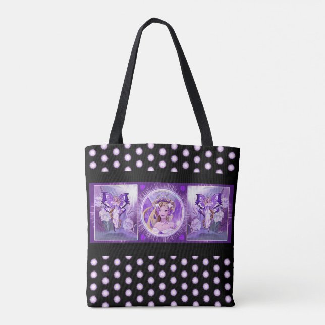 Purple Sun Fairy Tote Bag (Back)