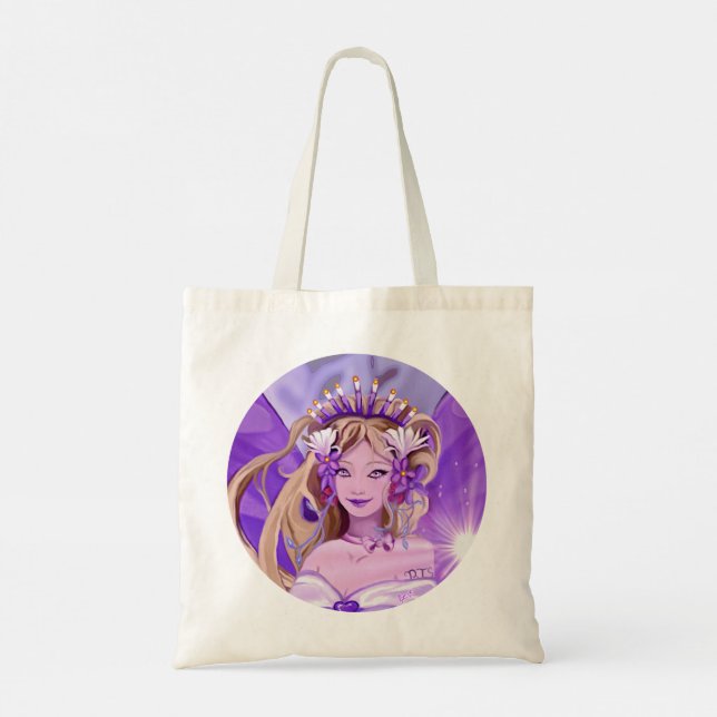 Purple Sun Fairy Tote Bag (Back)