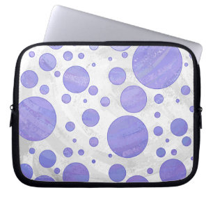 Purple Sun Polka Dot Laptop Sleeve
