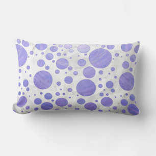 Purple Sun Polka Dot Lumbar Cushion