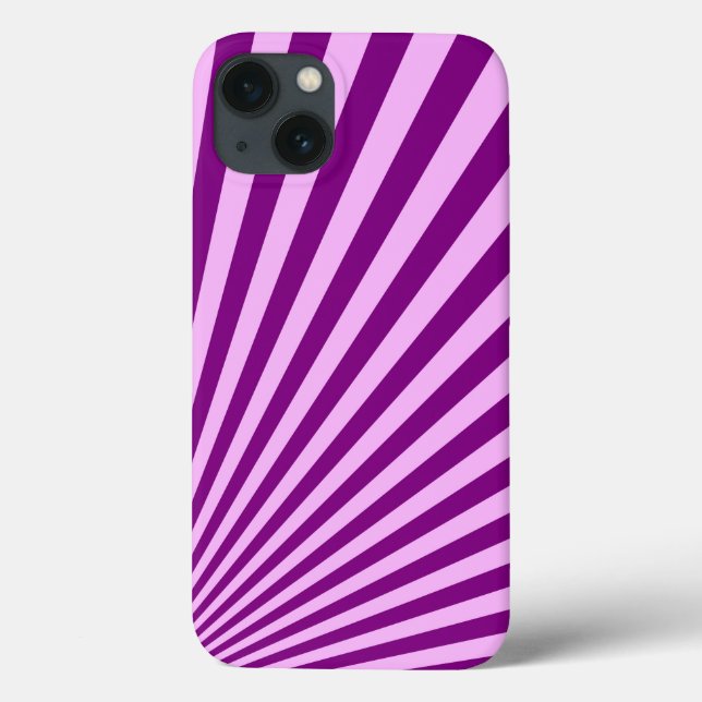 Purple Sun Rays Background Case-Mate iPhone Case (Back)