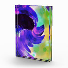 Purple Sunflower Swirl Art in Acrylic