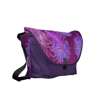 Purple Sunflowers Commuter Bag