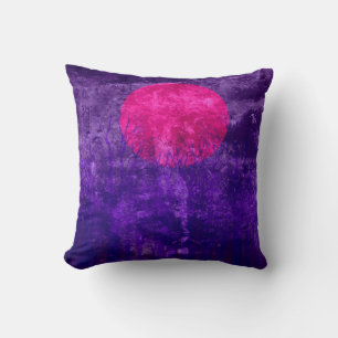Purple Sunset   Abstract Painting 2 Cushion