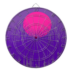 Purple Sunset Dartboard