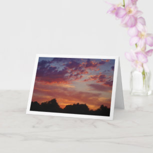 Purple Sunset Landscape Card