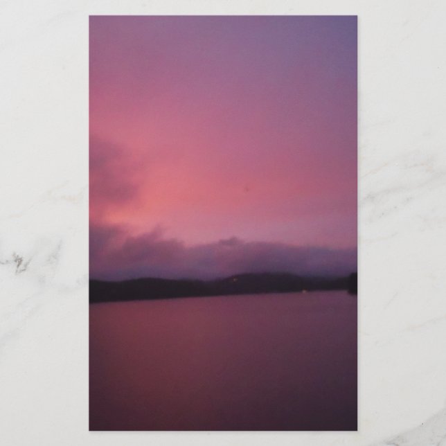 Purple sunset on Lake Arrowhead (Front)