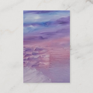 Purple Susnet Business Card