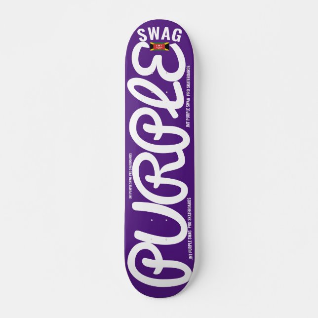 PURPLE  SWAG   JMT 7 3/4" Skateboard Deck (Front)