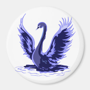 Purple Swan Magnet