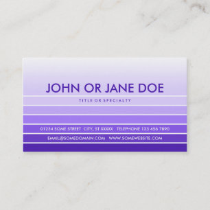 purple swatch business card