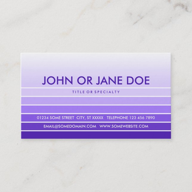 purple swatch business card (Front)