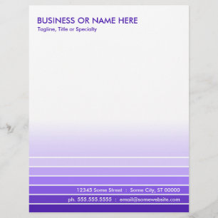 purple swatch custom letterhead
