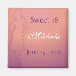 Purple Sweet 16 Magnet