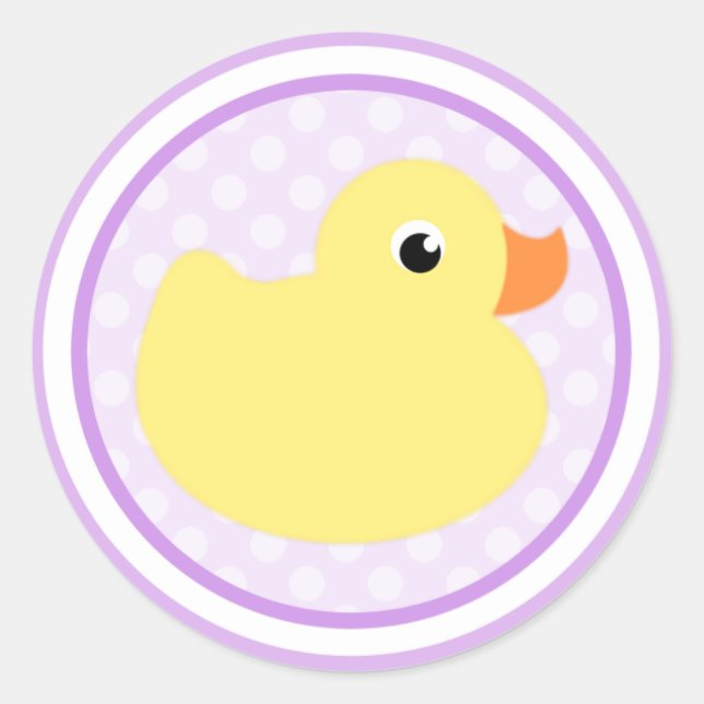 Purple Sweet Baby Duck Stickers (Front)