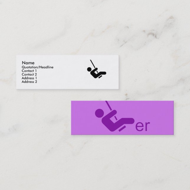 Purple Swinger Calling Card (Front/Back)