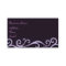 Purple Swirl Business Card
